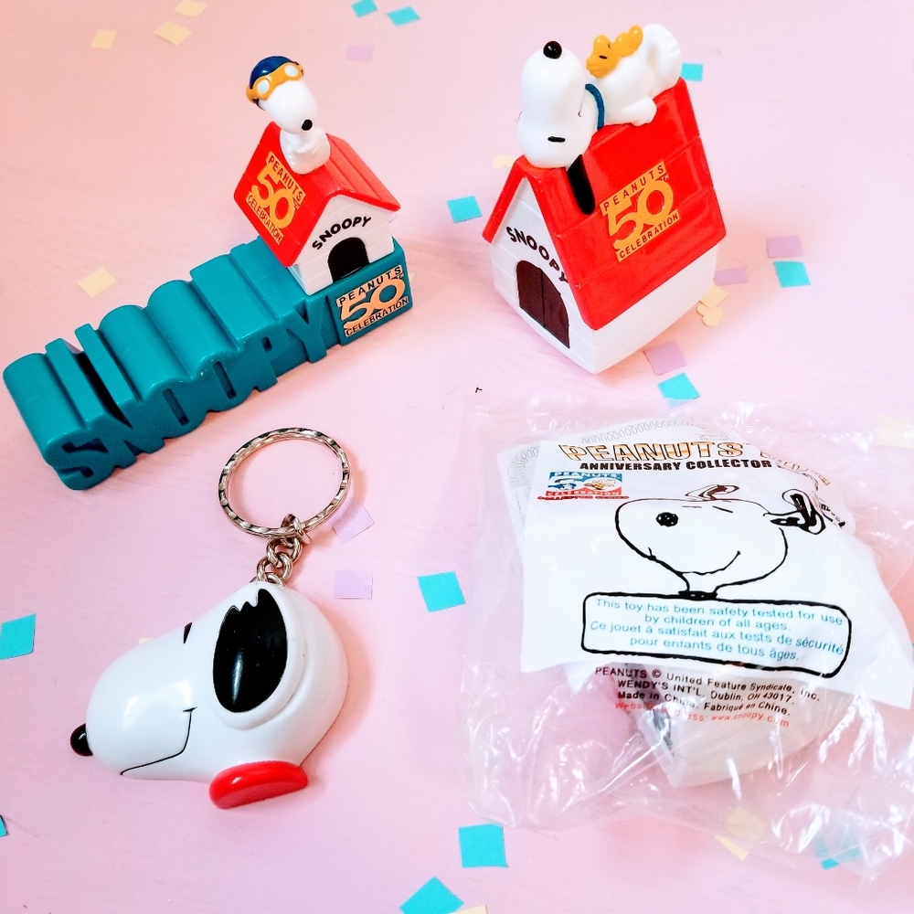 Snoopy 50th Anniversary Wendy's Kids Meal Toys